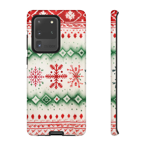 Icelandic Watercolor inspired by Christmas Sweaters - Impact Resistant Phone Case Samsung Galaxy S20 Ultra Matte